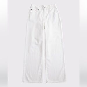 Abercrombie & Fitch Crisp White Wide-Leg Jeans
